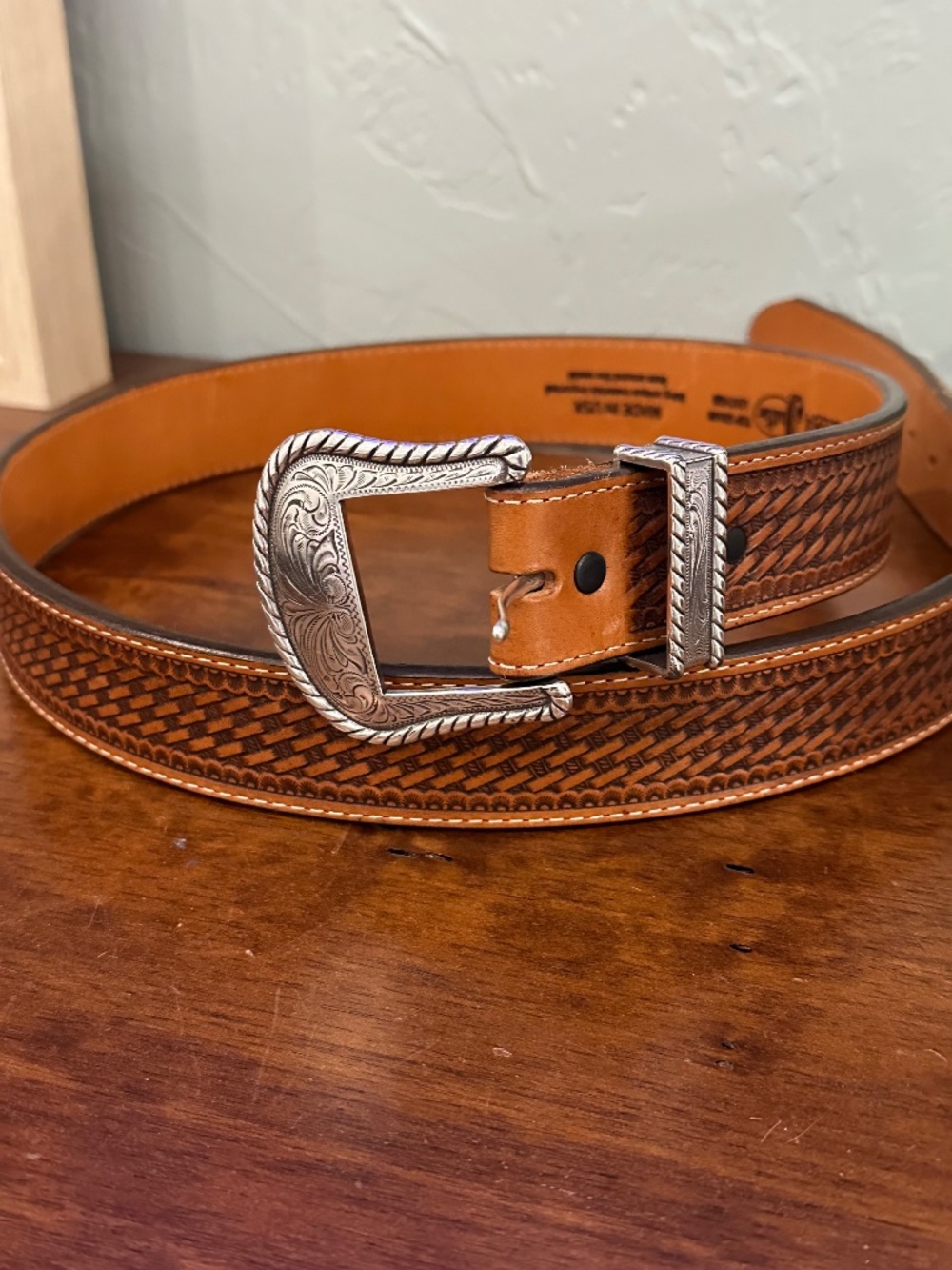 Justin Mens Leather Belt